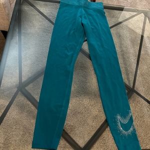 Nike teal with bling Nike logo NWOT XS